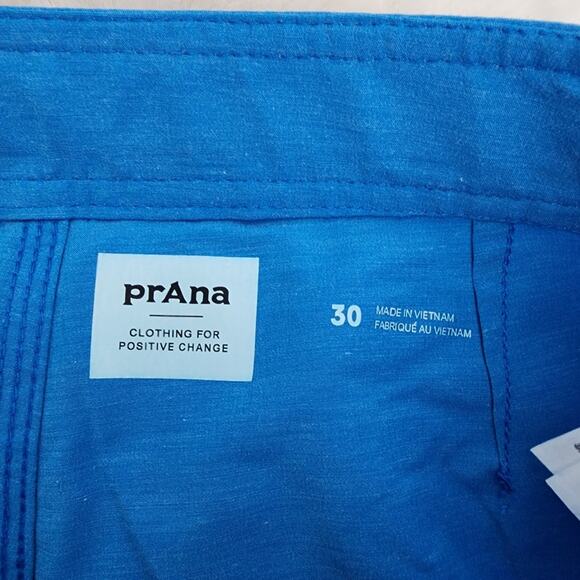 NEW Prana Men's Rock Shock Boardshorts Tide Pool Blue Size 30 - Picture 4 of 11